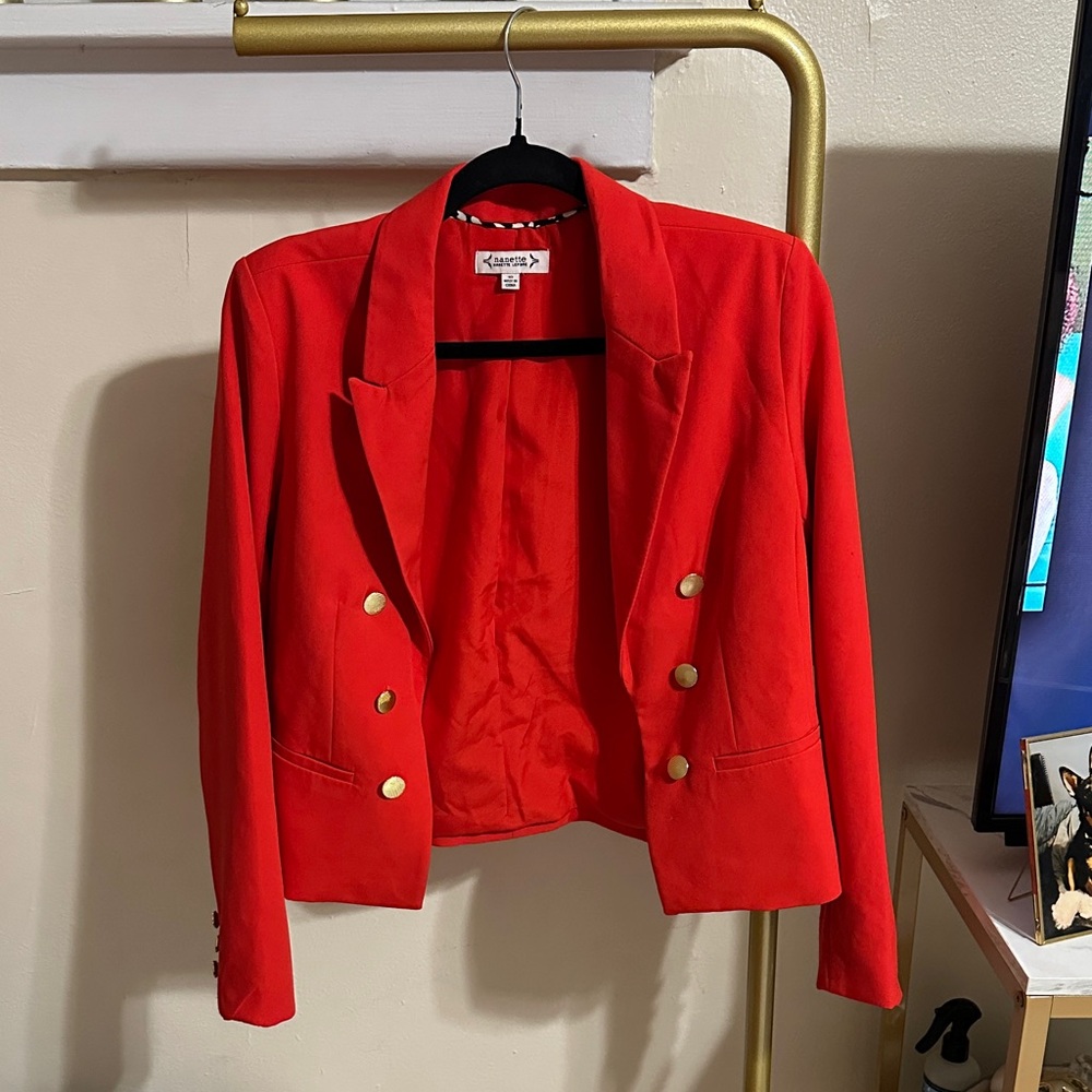 Nanette Lepore Bold Red Blazer